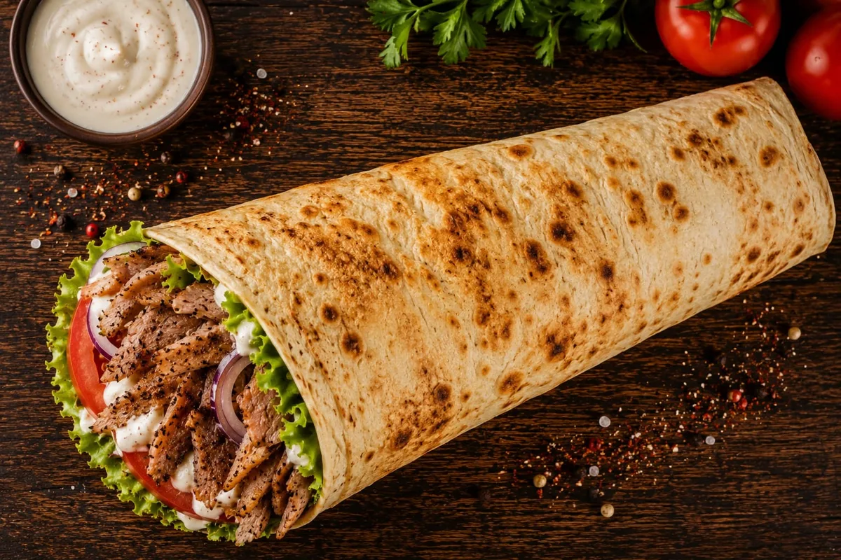 Çift Lavaş Et Dürüm