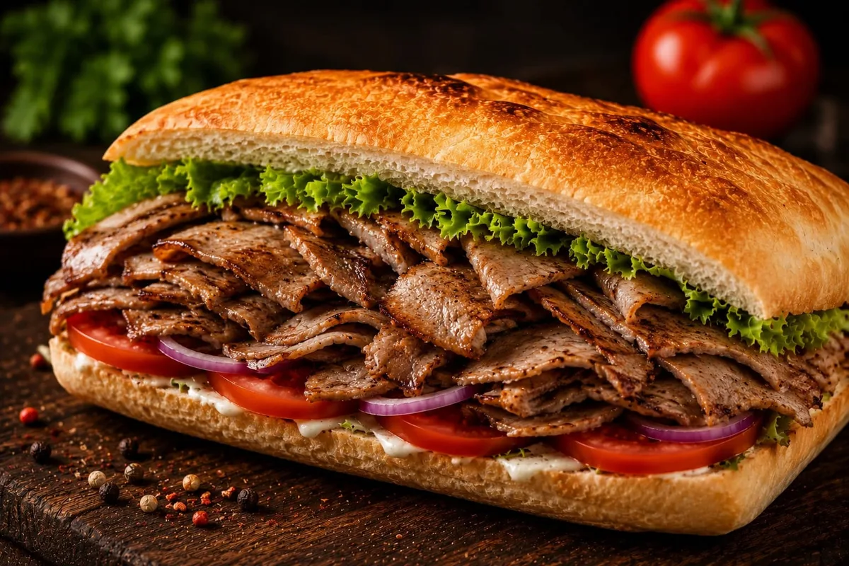 Ekmek arası et döner